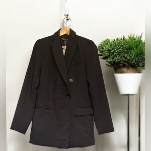 NWT RACHEL ZOE WOMAN BLACK BLAZER SIZE XS